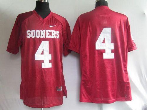 Oklahoma Sooners red jersey
