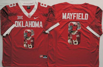 Baker Mayfield Oklahoma Sooners red Fashion jersey