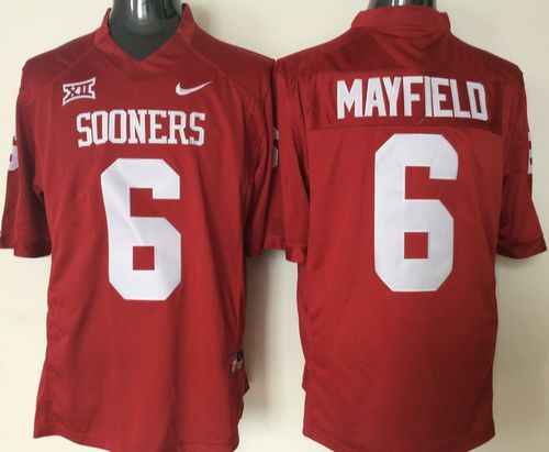 Baker Mayfield Oklahoma Sooners red jersey