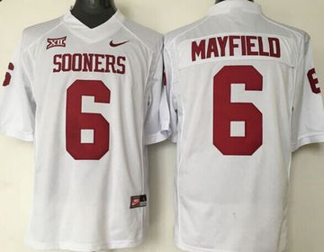 Baker Mayfield Oklahoma Sooners white jersey