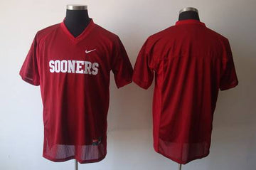 Custom Oklahoma Sooners red jersey