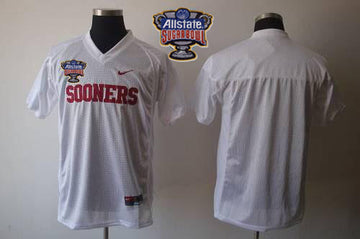 Custom Oklahoma Sooners white jersey