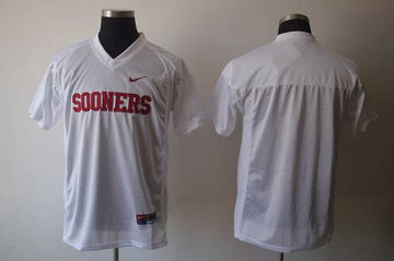 Custom Oklahoma Sooners white jersey