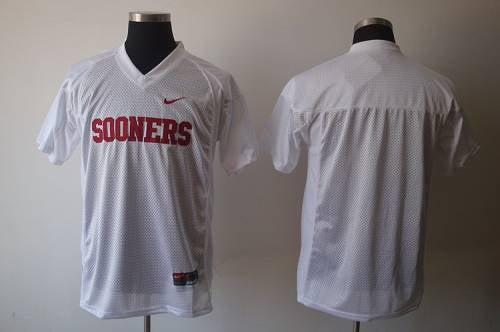 Custom Oklahoma Sooners white jersey