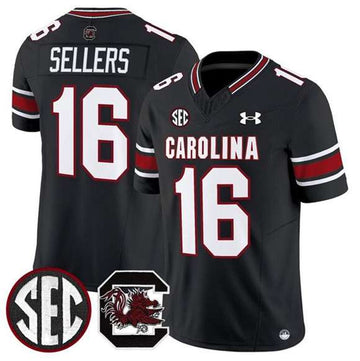 LaNorris Sellers South Carolina Gamecocks black FUSE jersey