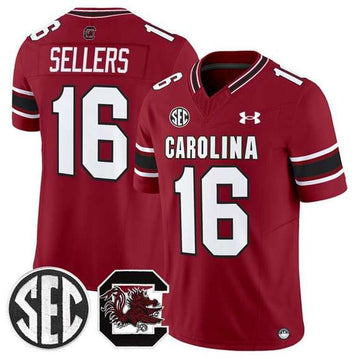 LaNorris Sellers Garnet South Carolina Gamecocks FUSE jersey