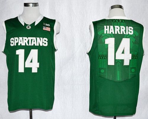Gary Harris Michigan State Spartans green jersey