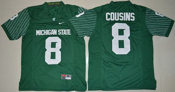 Kirk Cousins Michigan State Spartans green jersey