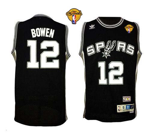 Bruce Bowen San Antonio Spurs black Throwback jersey