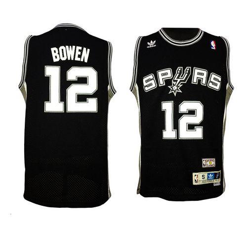 Bruce Bowen San Antonio Spurs black Throwback jersey