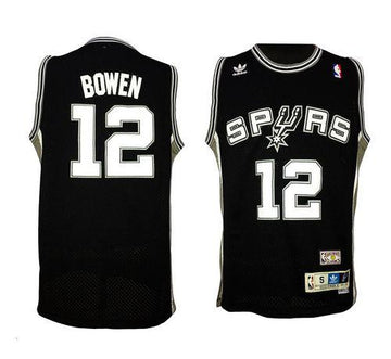 Bruce Bowen San Antonio Spurs black Throwback jersey