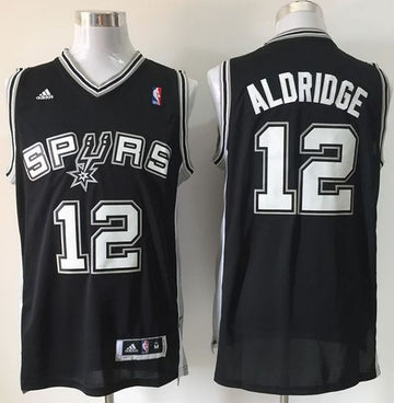 LaMarcus Aldridge San Antonio Spurs black Road jersey