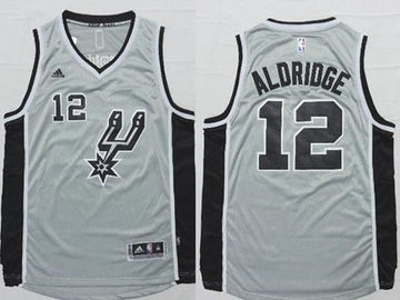 LaMarcus Aldridge San Antonio Spurs grey Alternate jersey