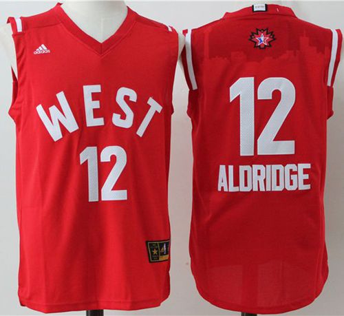 LaMarcus Aldridge San Antonio Spurs red jersey