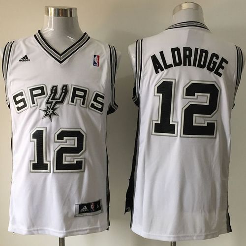 LaMarcus Aldridge San Antonio Spurs white Home jersey