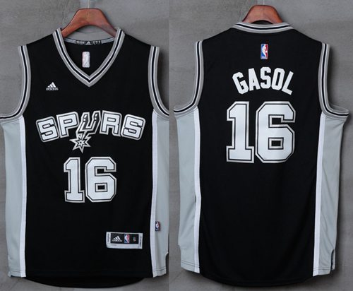 Pau Gasol San Antonio Spurs black jersey
