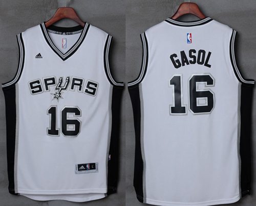 Pau Gasol San Antonio Spurs white jersey