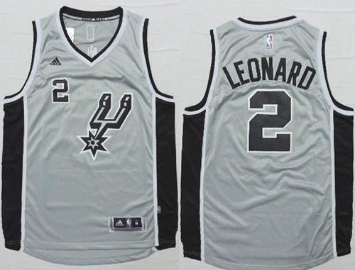 Kawhi Leonard San Antonio Spurs grey Alternate jersey