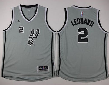 Kawhi Leonard San Antonio Spurs grey jersey