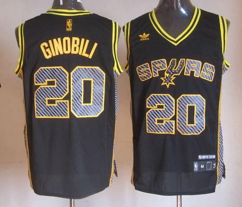 Manu Ginobili San Antonio Spurs black Fashion jersey