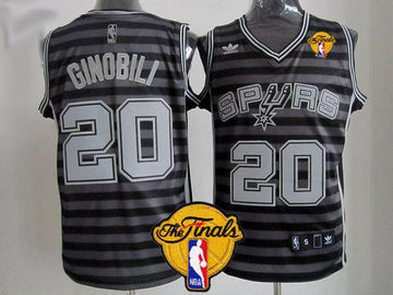 Manu Ginobili San Antonio Spurs black-grey jersey