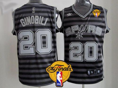 Manu Ginobili San Antonio Spurs black-grey jersey