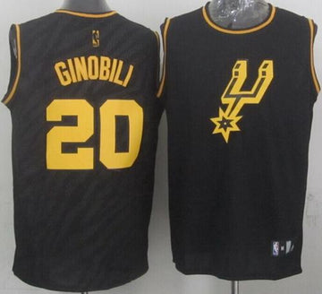 Manu Ginobili San Antonio Spurs black Fashion jersey