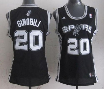 Manu Ginobili San Antonio Spurs black Road jersey