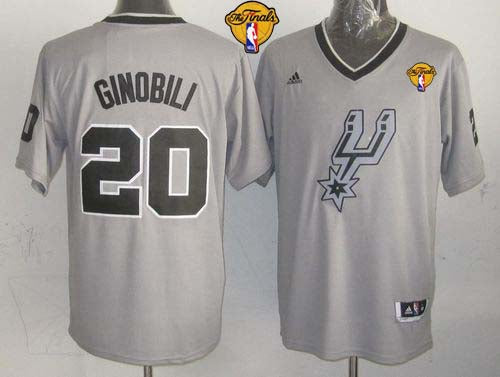 Manu Ginobili San Antonio Spurs grey jersey