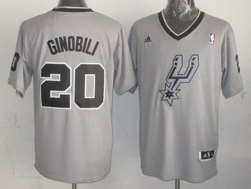 Manu Ginobili San Antonio Spurs grey jersey
