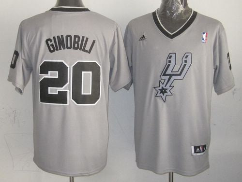 Manu Ginobili San Antonio Spurs grey jersey