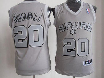 Manu Ginobili San Antonio Spurs grey Fashion jersey