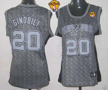 Manu Ginobili San Antonio Spurs grey Fashion Static jersey