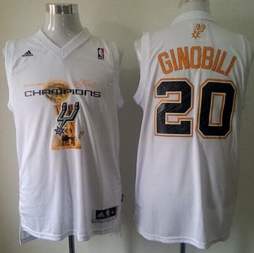 Manu Ginobili San Antonio Spurs white jersey