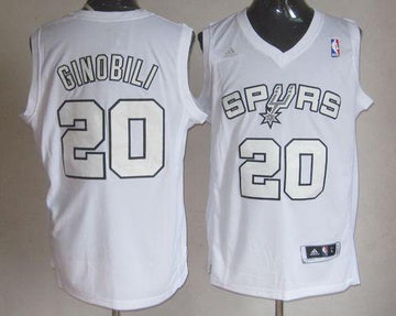 Manu Ginobili San Antonio Spurs white jersey