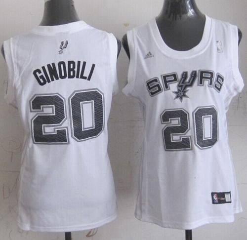 Manu Ginobili San Antonio Spurs white Fashion jersey
