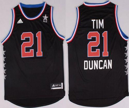 Tim Duncan San Antonio Spurs black jersey