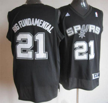 Tim Duncan San Antonio Spurs black jersey