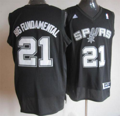 Tim Duncan San Antonio Spurs black jersey