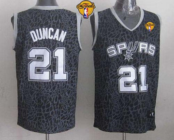Tim Duncan San Antonio Spurs black jersey