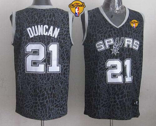 Tim Duncan San Antonio Spurs black jersey