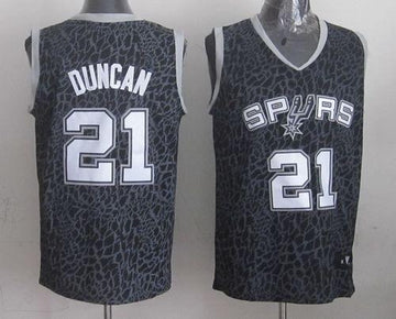 Tim Duncan San Antonio Spurs black jersey