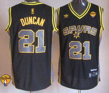 Tim Duncan San Antonio Spurs black Fashion jersey