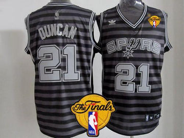 Tim Duncan San Antonio Spurs black-grey jersey