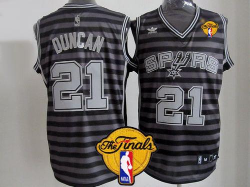 Tim Duncan San Antonio Spurs black-grey jersey