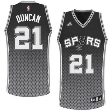 Tim Duncan San Antonio Spurs black Fashion jersey