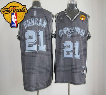 Tim Duncan San Antonio Spurs black Fashion jersey