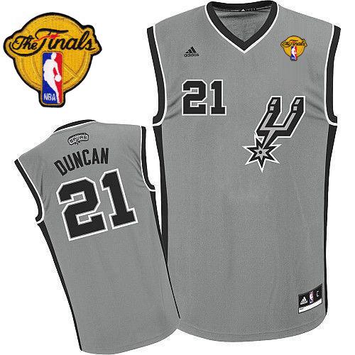 Tim Duncan San Antonio Spurs grey Alternate jersey