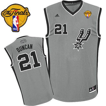 Tim Duncan San Antonio Spurs grey Alternate jersey