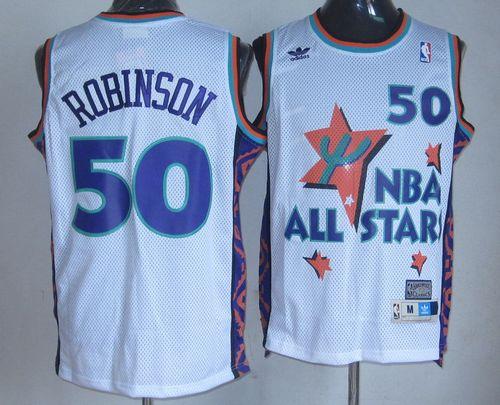 David Robinson San Antonio Spurs white Throwback jersey